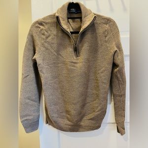 POLO RALPH LAUREN Quarter Zip Wool Sweater